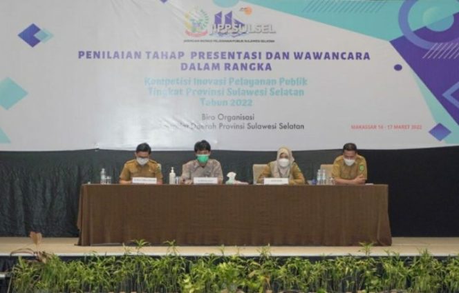 					BKPSDM Luwu Masuk Top 50 Kompetisi Inovasi Pelayanan Publik tingkat Sulsel tahun 2022