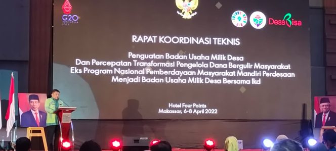 					Kepala Dinas PMD Sulsel Muhammad Saleh membacakan sambutan Gubernur Andi Sudirman (BERITA.NEWS)