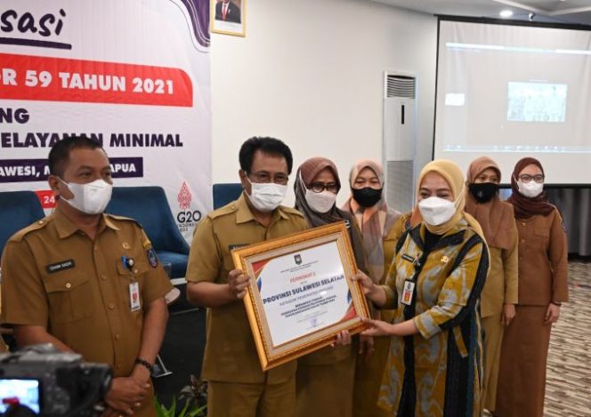 					Pemprov Sulsel Terima Penghargaan Kemendagri, Terbaik ke 2 Nasional Penerapan SPM