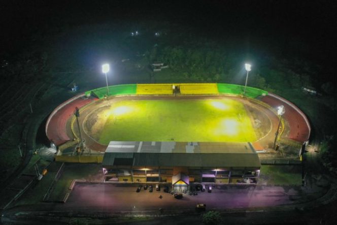 					Kondisi Stadion Gelora BJ Habibie (GBH) Saat Malam (ist)