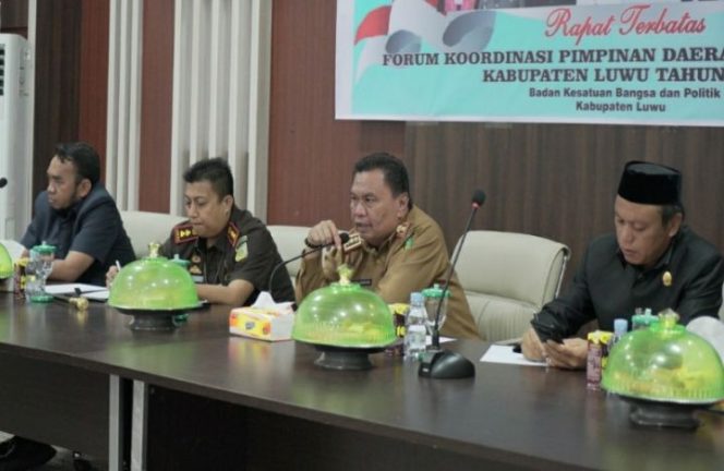 					Pemkab dan Forkopimda Luwu Gelar Rapat Terbatas Hadapi Tahapan Pemilu