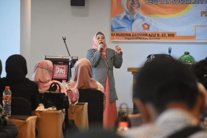 					Anggota DPRD Kota Makassar, Nunung Dasniar Lakukan Sosialisasi Perda Tentang Kepemudaan
