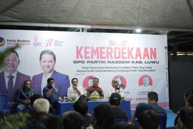 					Nasdem Luwu Gelar Dialog Kemerdekaan, Peringati HUT RI ke 77