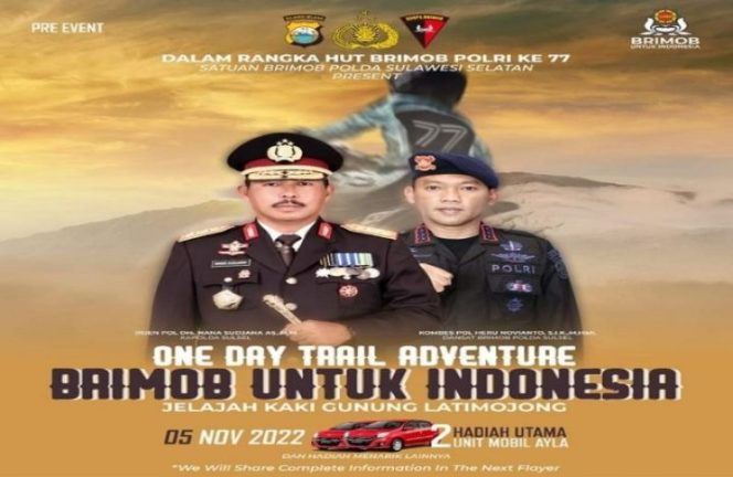 					Ayo Meriahkan “One Day Trail Adventure Brimob Untuk Indonesai”, Catat Tanggalnya!