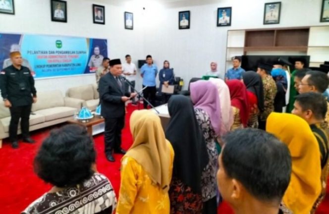 					Lantik 18 Kepala Sekolah, ini Pesan Sekda Luwu