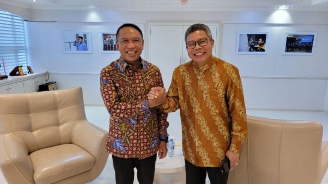 					Menpora RI Zainudin Amali terima walikota Parepare taufan pawe (Ist)