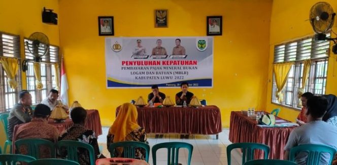 					Bapenda Luwu penyuluhan kepatuhan pajak ke penambang (Ist)