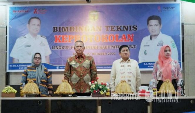 					ASN Luwu Bimtek Keprotokolan, Bupati Basmin Tekankan Hal Ini