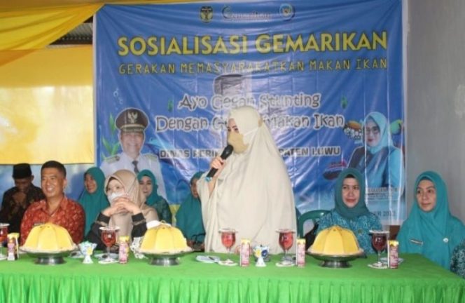 					Cegah Gizi Buruk dan Stunting, PKK Luwu Gandeng Dinas Perikanan Sosialisasi Gemarikan