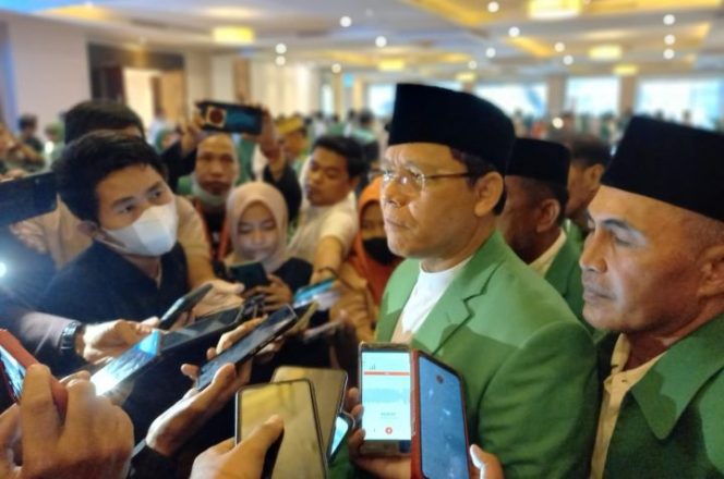 					Ketua Umum DPP PPP Muhammad Mardiono di Muskerwil Sulsel (BERITA.NEWS/Andi Khaerul)