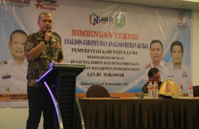 					BKPSDM Luwu Gelar Bimtek Anjab dan ABK Kerja Sama LAN RI Makassar