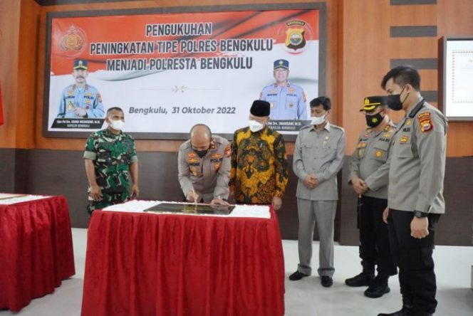 					Polres Bengkulu Resmi Naik Tipe Jadi Polresta