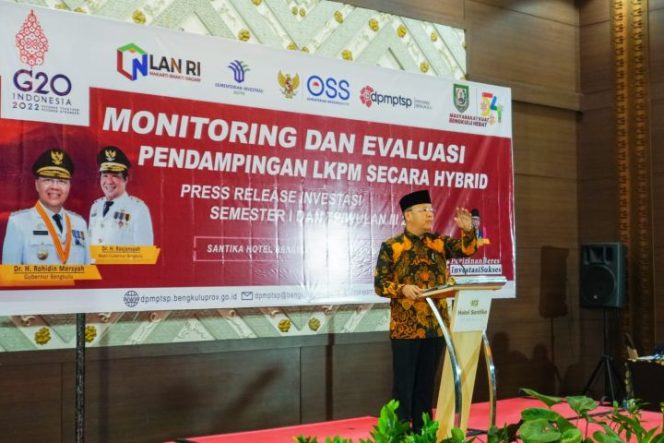 					Gubernur Rohidin Tekankan Sinergi DPMPTSP Provinsi dan Kabupaten/Kota