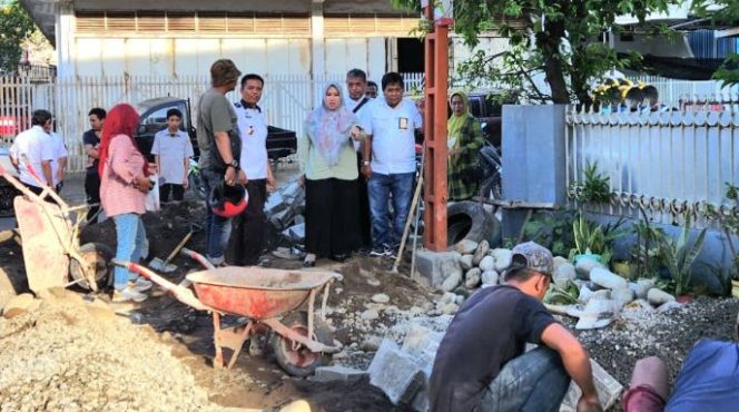 					Kundapil di Bontoala, Fatma Kunjungi Proses Pengerjaan Drainase dan Paving Blok Jalan Lingkungan
