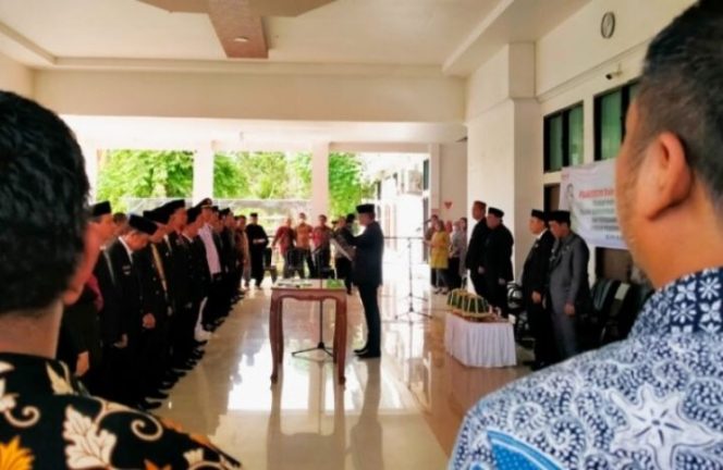 					Lantik 145 Pejabat, Basmin: Jalankan Tugas Amanah dan Tanggung Jawab