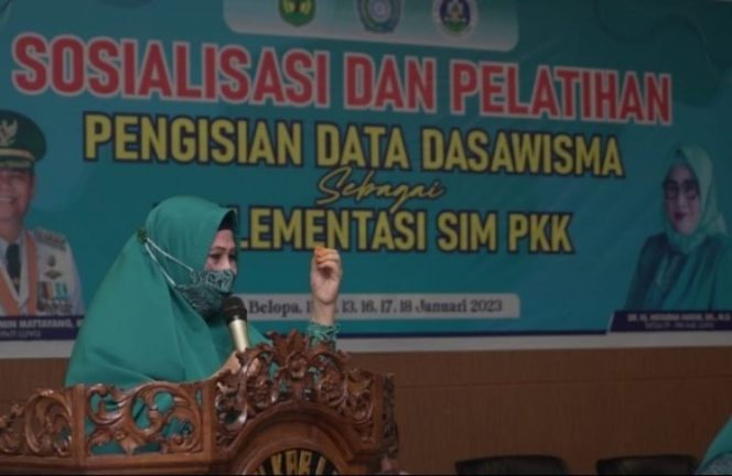 					TP PKK Luwu Bekali Kelompok Dasa Wisma Teknik Pendataan Keluarga Menuju 100 Persen Akurasi Data Stunting