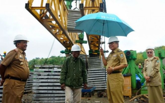 					Wali Kota Parepare Taufan Pawe Tinjau Pembangunan Jembatan Kembar (ist)