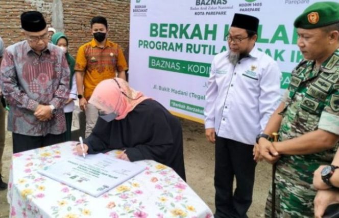 					Wawali Parepare Pangerang Rahim hadiri peresmian bantuanRumah Layak Huni oleh BAZNAS (ist)