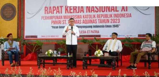					Wali Kota Parepare Taufan Pawe menjadi pembicara di Rakornas PMKRI (ist)