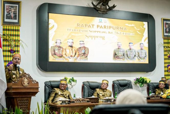 					Gubernur Andi Sudirman Sulaiman di Hari Jadi Kabupaten Soppeng (ist)