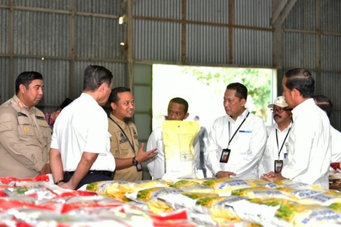 					Presiden Jokowi Tinjau Stok Beras di Gudang Bulog Maros Sulsel (dok)