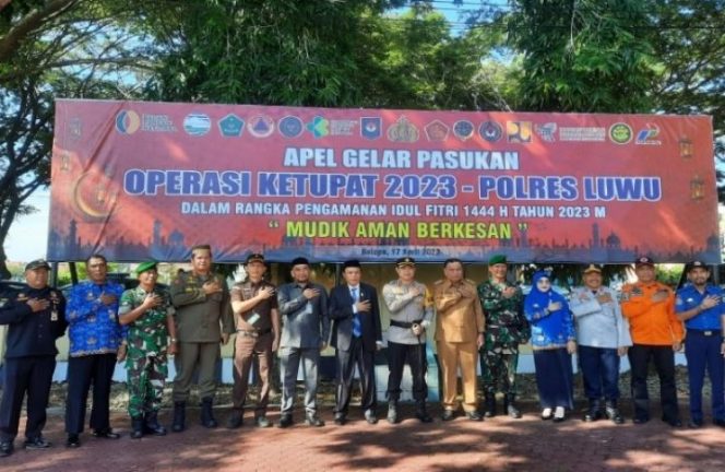 					Kapolres Luwu Pimpin Apel Gelar Pasukan Operasi Ketupat 2023