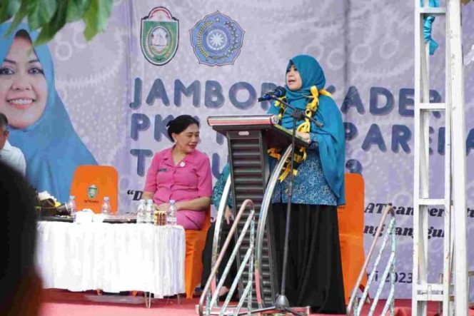 					Erna Rasyid Taufan di Jambore PKK Kota Parepare di Kebun Raya Jompie (dok)