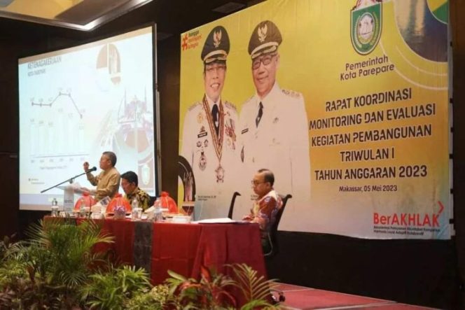 					Wali Kota Parepare Taufan Pawe memimpin Rapat Evaluasi dan Monitoring (Monev) SKPD Pemkot Parepare (dok)