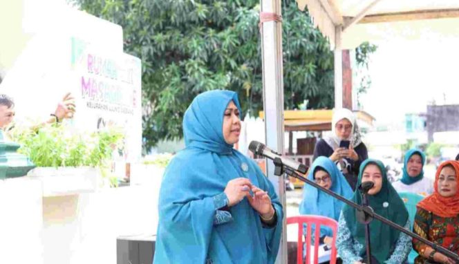 					Ketua TP PKK Parpare Erna Rasyid Taufan launching Rumah Gizi Masagena Parepare (dok)