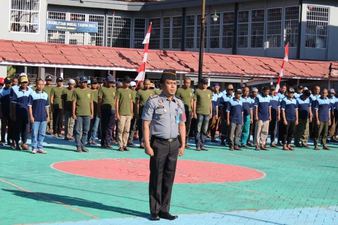 					Gunakan Seragam Baru Jajaran Lapastika Sungguminasa ikuti Puncak Upacara Hari Kemenkumham ke-78