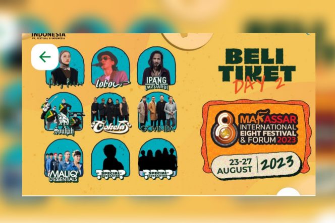 					Kalla Friends Sediakan Tiket Konser Musik F8 (Dok)