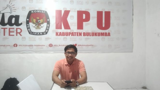 					Koordinator Divisi Teknis dan Data KPU Bulukumba, Syamsul. (Foto: BERITA.NEWS/ Thatang)