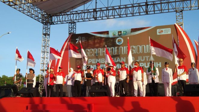 					Alasan Mendgari Tito Karnavian Pilih Bulukumba Jadi Lokasi Puncak Pembagian 10 Juta Bendera. (Foto: BERITA.NEWS/ Thatang)
