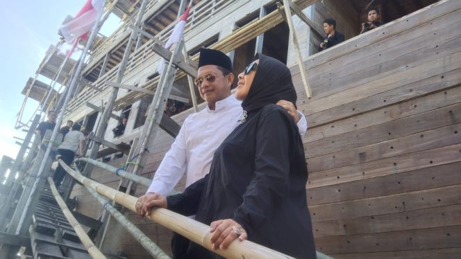 					Mendagri Tito Karnavian Takjub Melihat Kapal Pinisi di Tanah Beru Bulukumba. (Foto: BERITA.NEWS/ Thatang)