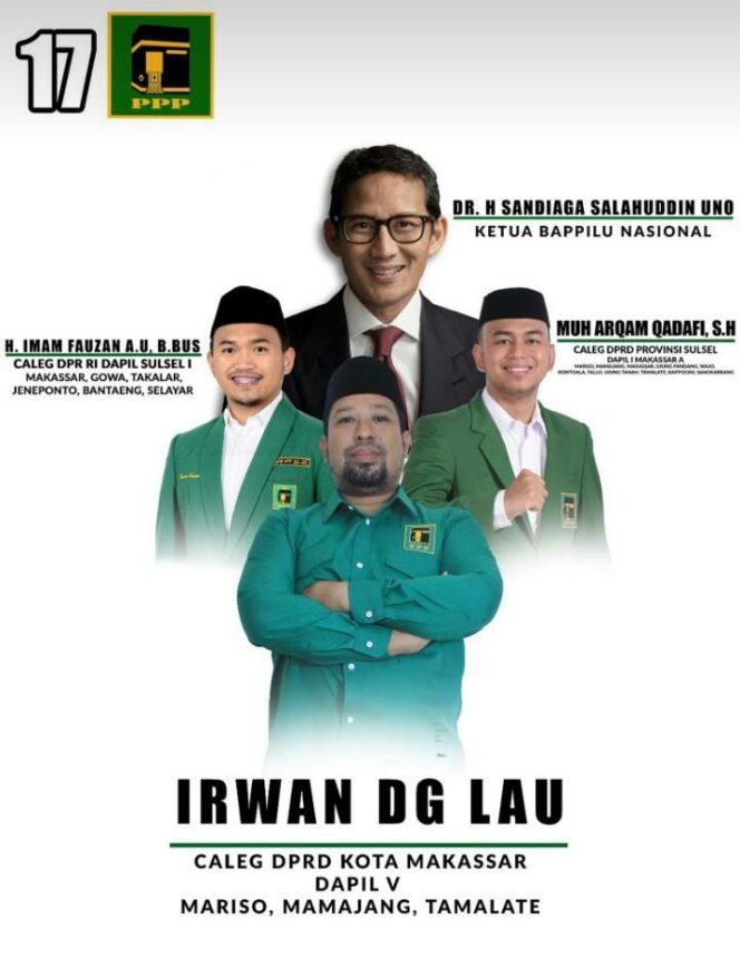 					Mengenal Lebih Dekat, Irwan Caleg Asal PPP di Dapil V Makassar
