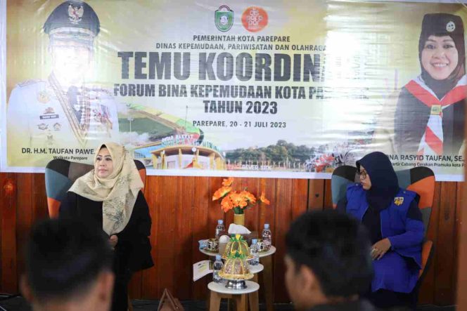 					Erna Rasyid Taufan hadiri Forum Koordinas Bina Kepemudaan Kota Parepare (dok)