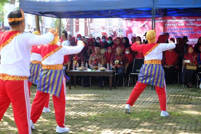 					Lomba Senam Jantung Sehat Meriahkan Peringatan HUT Ke-78 RI di Gowa