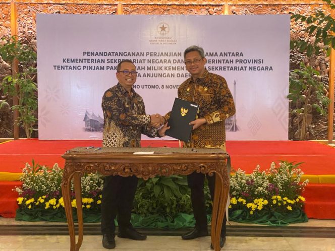 					Pj Sekda Sulsel – Kemensetneg Teken Pinjam Pakai Tanah di TMII Jakarta