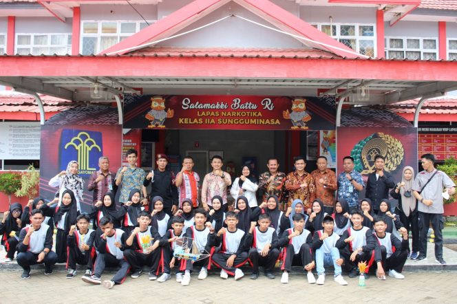 					Kunjungan Belajar SMA DDI Babusalam Boodie Pangkep ke Lapas Narkotika Sungguminasa. (Foto: Ist)