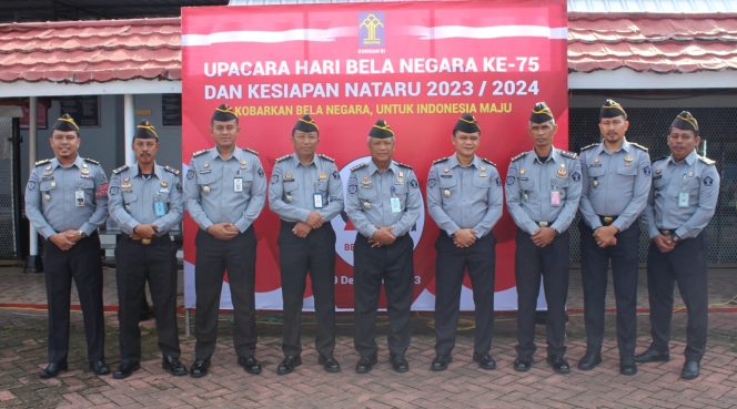 					Upacara Hari Bela Negara Lapas Narkotika Sungguminasa. (Foto: Ist)