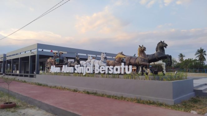 					Proyek Pembangunan Alun-alun Sinjai Bersatu. (Foto: BERITA.NEWS/ Syarif)