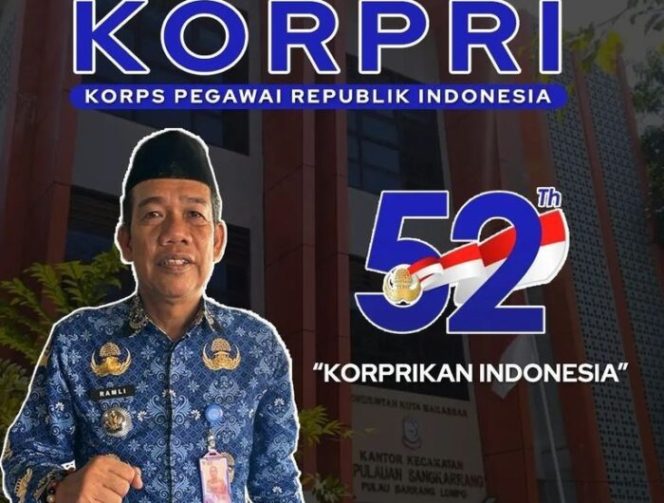 					Camat Sangkarrang Selamat Dirgahayu KORPRI ke-52