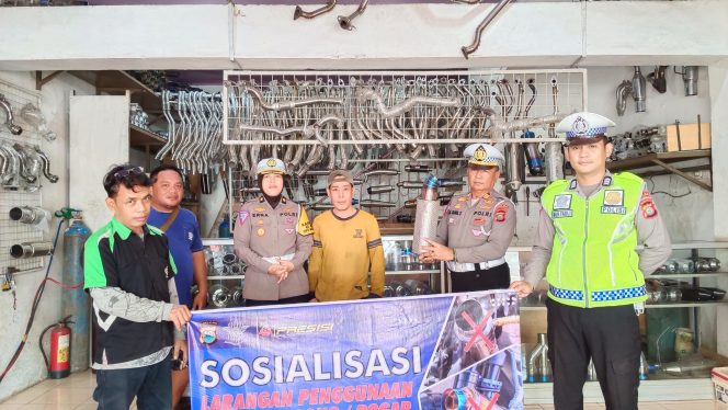 					Ditlantas Polda Sulsel Sosialisasi Larangan Menggunakan Knalpot Brong, Ini Sasarannya 