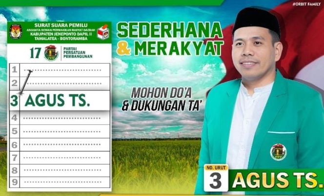 					Berprofesi Tukang Service HP, Agus TS Optimis Rebut 1 Kursi di DPRD Jeneponto