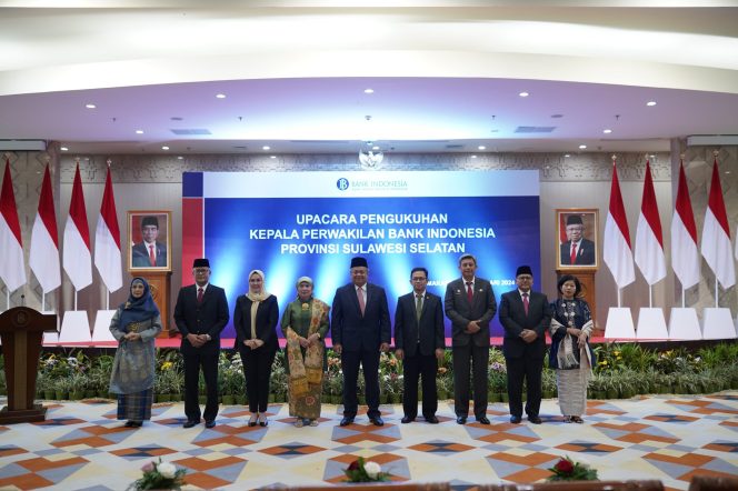 					Perry Warjiyo Kukuhkan Pimpinan KPwBI Sulsel, Harap Bangun Sinergitas Pemda