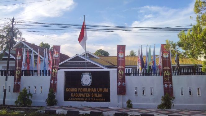 					Kantor KPU Sinjai, Jl Bhayangkara. (Foto: BERITA.NEWS/ Syarif)