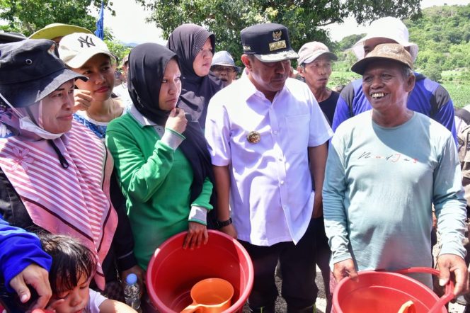 					Pj Gubernur Sulsel bersama Petani di Desa Buae, Kecamatan Watang Pulu, Kabupaten Sidrap,(dok)