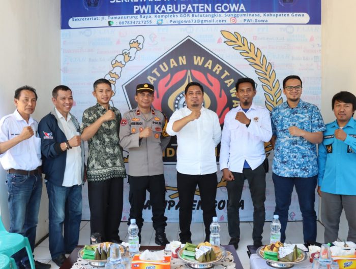 Peresmian Sekretariat PWI Gowa di Jalan Tumanurung Raya, Kompleks GOR Bulutangkis, Sungguminasa, Kabupaten Gowa. (Ist).