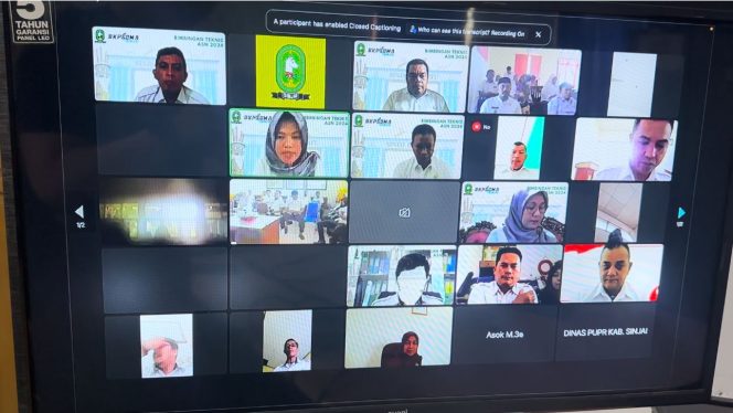					Bimtek ASN OPD Pemkab Sinjai secara Daring. (Foto: Ist/ Humas Kominfo)