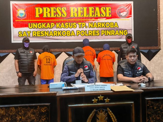 					Polres Pinrang Berhasil Menggagalkan Peredaran Narkoba Lintas Kabupaten